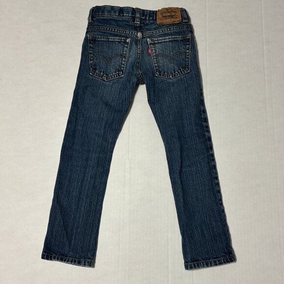 Lot 3 Levi’s Kids Boys 5 Regular 510 Super Skinny Jeans Blue Striped Distressed‎ - Picture 14 of 16